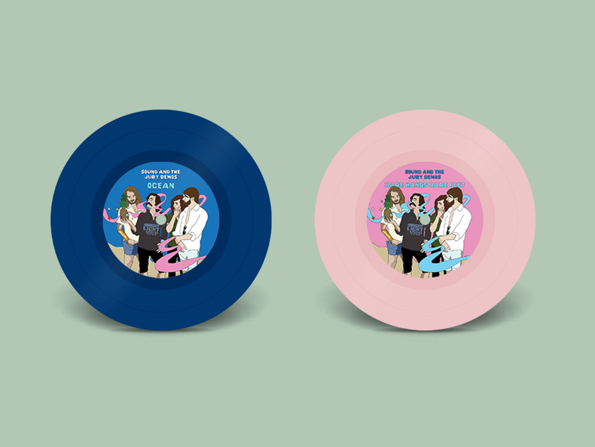 'Sound and the Jury Demos' 7" Vinyl Pair - Blue + Pink